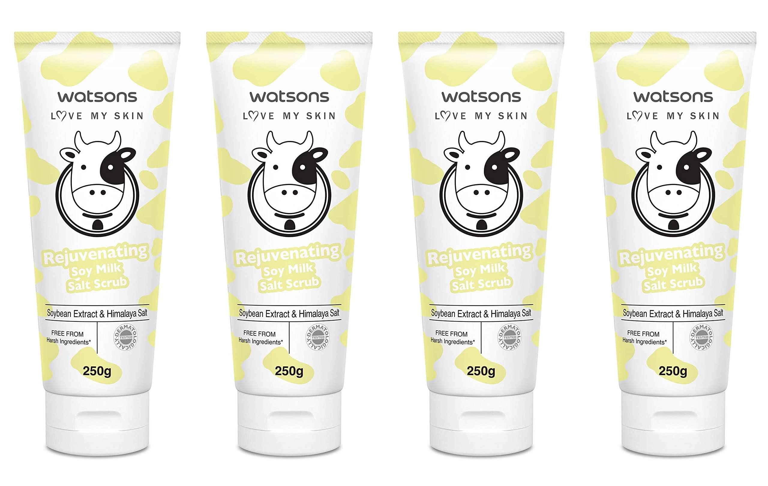 Watsons Love My Skin Rejuvenating Soy Milk Salt Scrub 8.81 oz. (Pack of 4)