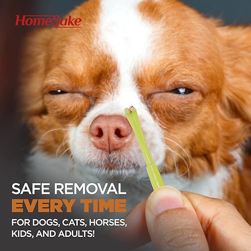Miniatura 5 de HomeSake Tick Removal Tool for Dogs Cats and Humans  Removes Entire Head  Body  Pain-Free Ticks Remover  100 Chemical-Free  Pack of 3