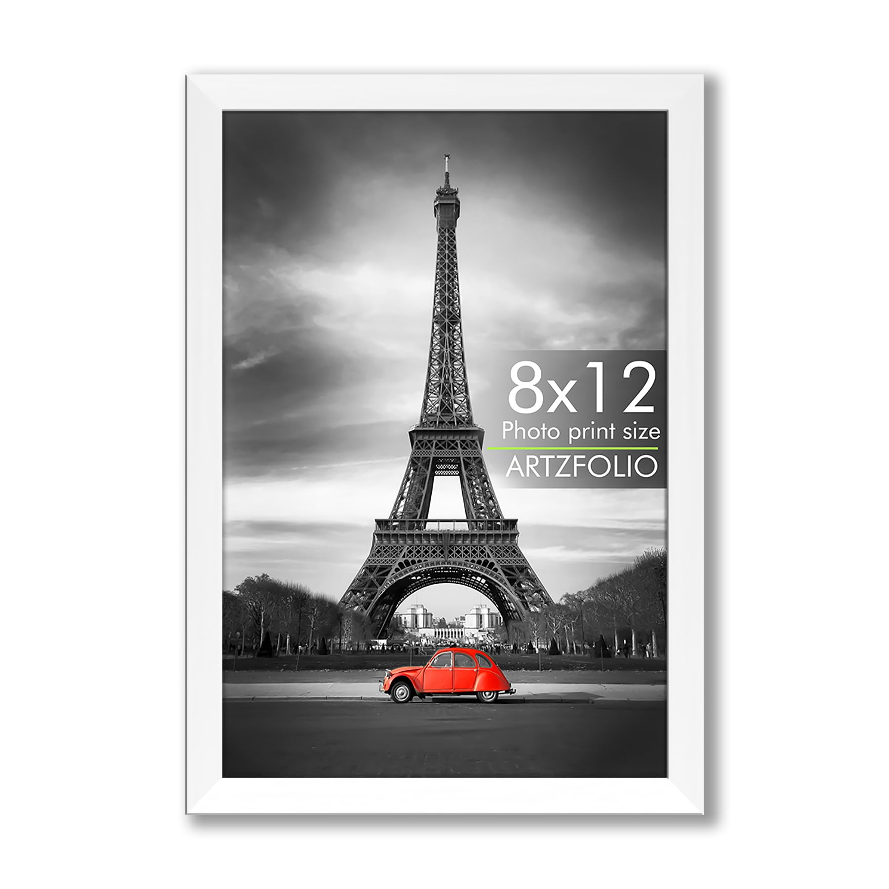 ArtzFolio Wall & Table Photo Frame D559 | Wall Photo Frame Collage for Living Room | Picture Frames Bedroom, Home & Office Decoration | White | 8x12 inch (20x30 cms)