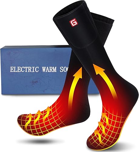 Autocastle Calcetines calefactables para hombre, recargables, con pilas, calentadores de calor, calentados por batería, calentadores de pies, para Autocastle Calcetines calefactables para hombre, recargables, con pilas, calentadores de calor, calentados por batería, calentadores de pies, para