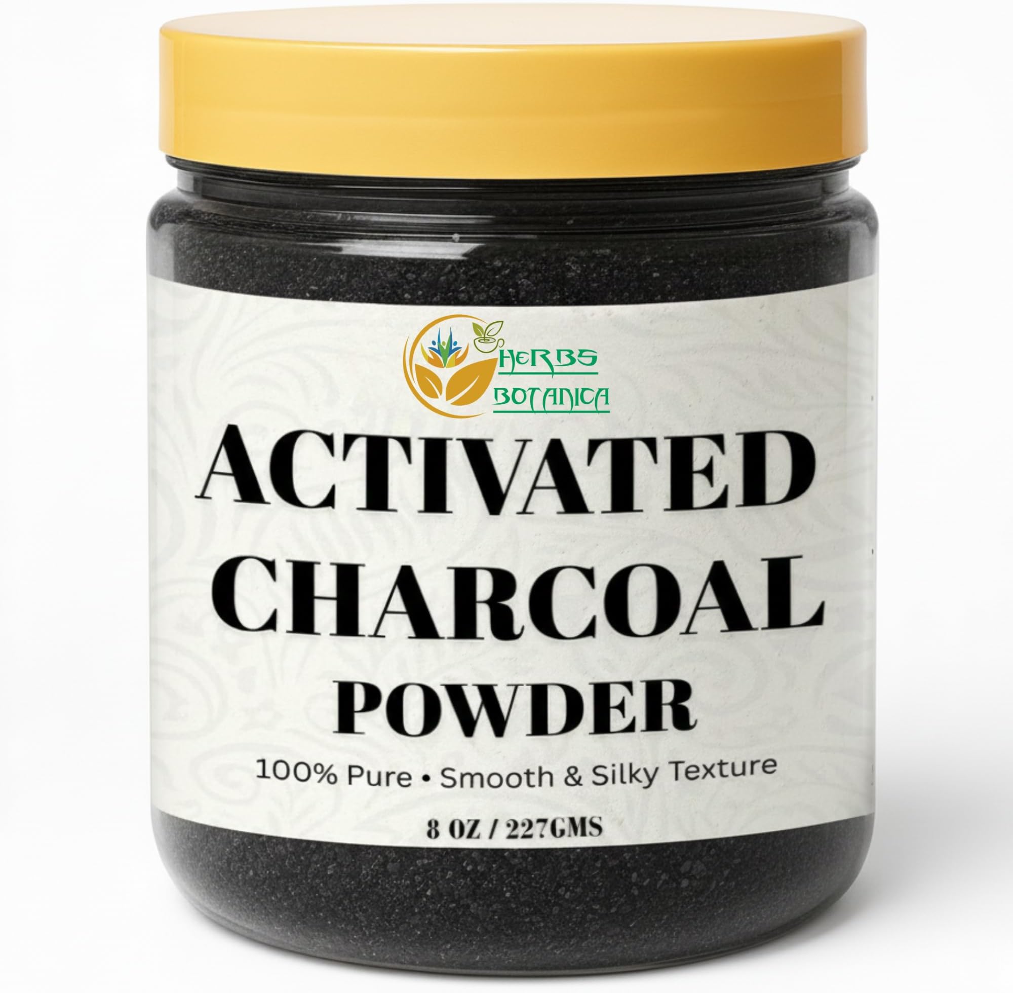 Activated Charcoal Powder, Food Grade Natural Detoxifier for Digestive Health, Teeth Whitening, Detoxification & Bug Bite Relief, 8 oz / 227 gm