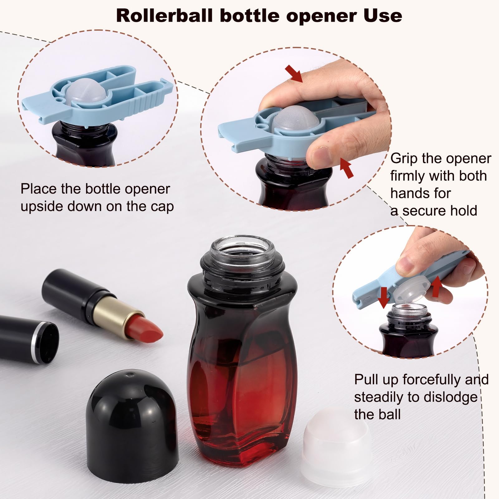Kesell Glas-Rollerflaschen 50 Ml – 2 Stück, Farbig Verlaufend, Mit Rollball Und Öffner