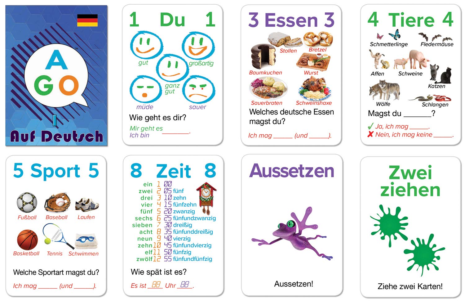 Amazon | AGO Auf Deutsch レベル1 ドイツ語学習版 カードゲーム