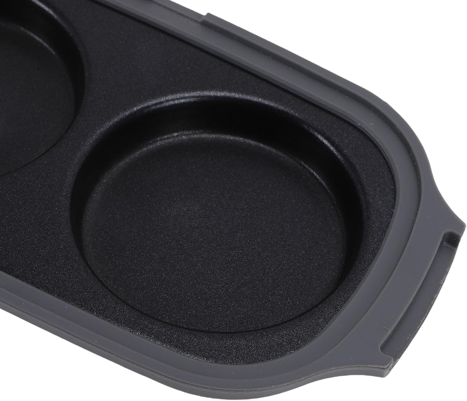 Generic Aluminum Alloy Microwave Egg Cooker, Multifunctional Grill Pan, Nonstick Coating Cooker with Cooking Eggs Bacon Vegetables, Ideal for Travel & Office