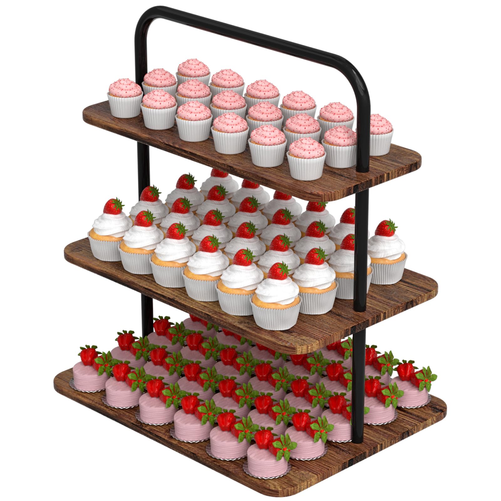 VyGrow Cupcake Stand, 3-Tier Dessert Stand for 52 Cupcakes