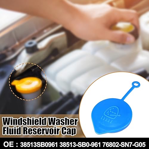 Miniatura 2 de X AUTOHAUX 38513SB0961 Tapa de botella de depósito de líquido para limpiaparabrisas para Honda Accord Civic CRX CR-V Civic del Sol