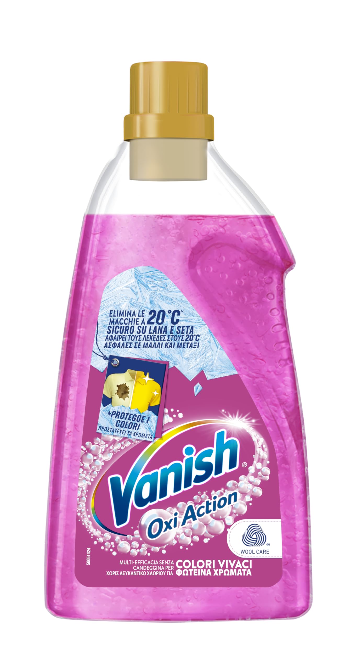 VANISH Oxi Action Gel Rosa 1.5L - Smacchiatore Multiazione