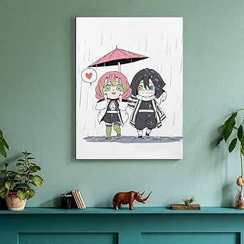 Amazon.co.jp: アートパネル 鬼滅の刃 甘露寺 蜜璃 伊黒 小芭内 装飾画