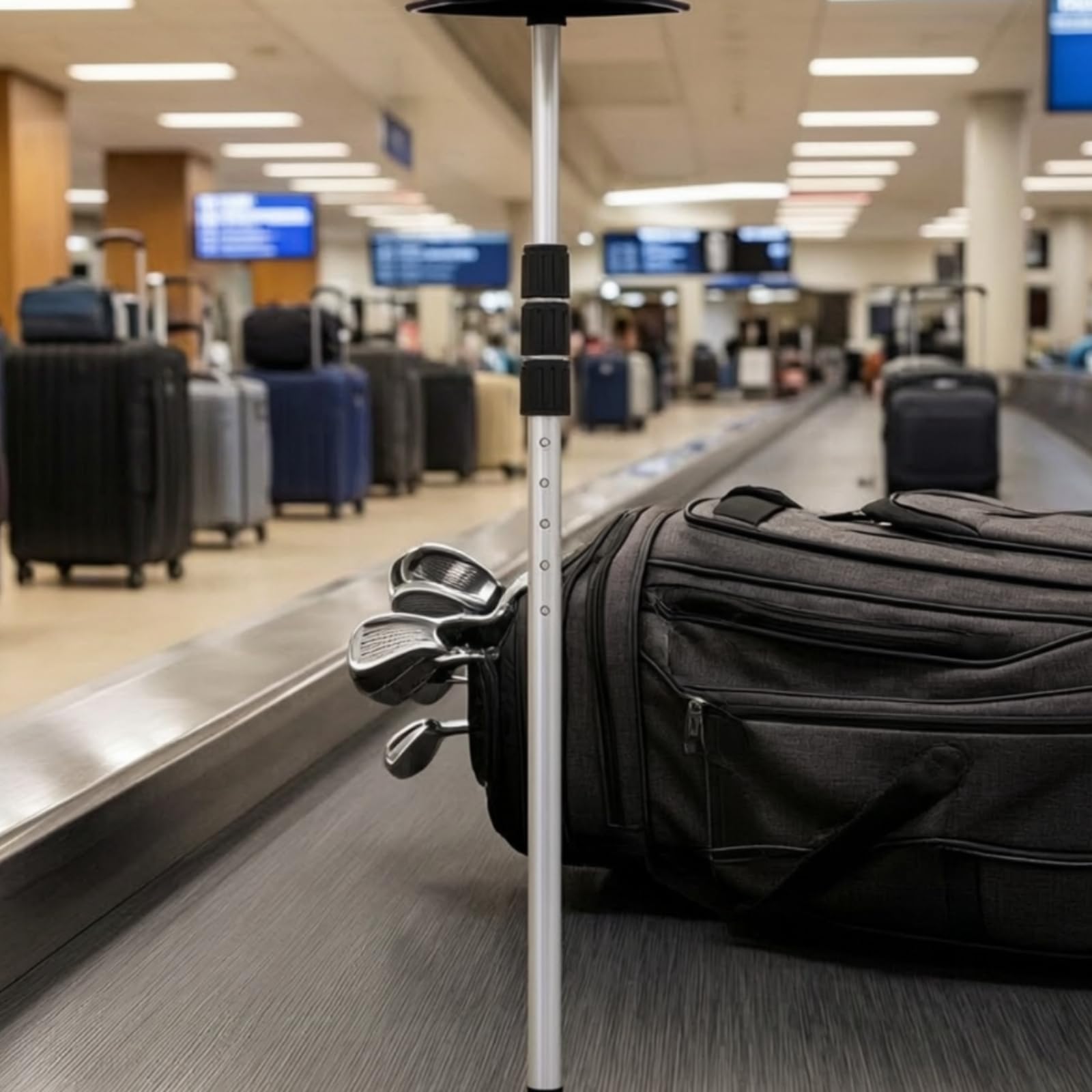 Stoßfest Golf-Reisestütze | Teleskopischer Aluminiumschaft, Golfbag-Unterstützung, achteckige Schutzkappe, Zubehör, für , Golfer, Golfspieler