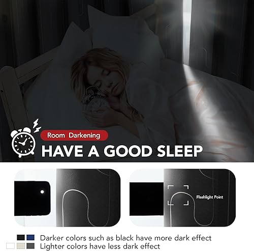 Miniatura 6 de Deconovo Cortinas de oscurecimiento de habitación, cortinas de ventana con estampado de líneas para loft, paneles de decoración del hogar con