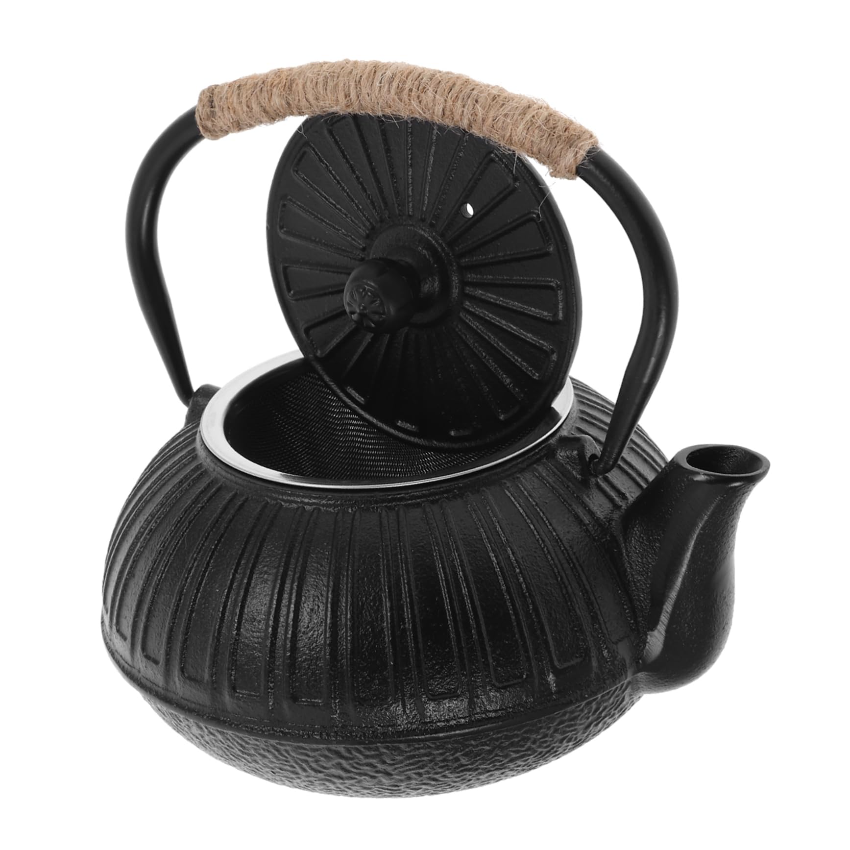 Yardenfun Gusseisen mit Infuser Japanische Robuste Bauweise Elegantes Design für Grünen und Kräutertee Teesieb
