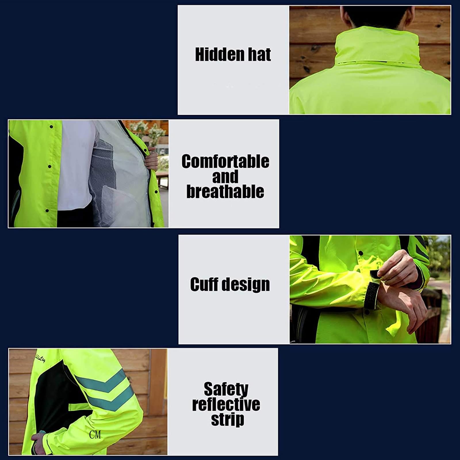 Męski/damski wodoodporny kombinezon przeciwdeszczowy wodoodporna kurtka i spodnie garnitur płaszcz przeciwdeszczowy unisex kurtka przeciwdeszczowa outdoorowa przeciwburzowa odzież przeciwdeszczowa z