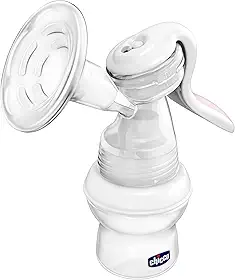 Bomba tira leite step up manual, Chicco, Branco/Rosa/Transparente, Variável (depende do tamanho de mamadeira que se acopla na bomba)