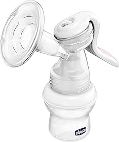 Bomba tira leite step up manual, Chicco, Branco/Rosa/Transparente, Variável (depende do tamanho de mamadeira que se acopla na bomba)