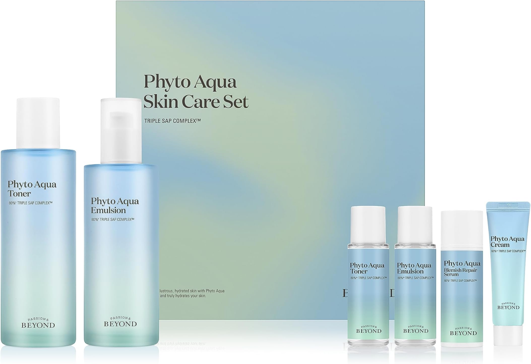 Beyond Skincare Gift Set (11.3fl oz) - Vegan Formula Korean Skin Care. Toner & Lotion for Hydration, Soothing. Hyaluronic Acid, Tree Sap Complex.