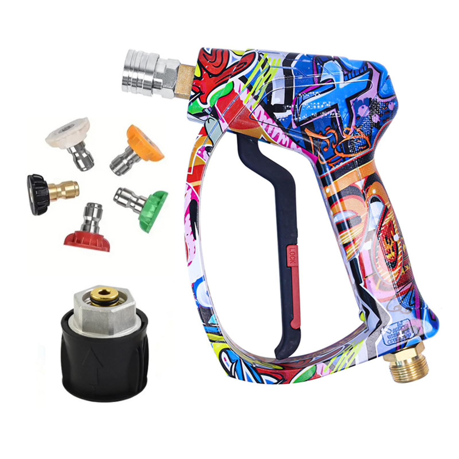 Boquilla ajustable de acero inoxidable y cobre para lavado de coche a presión para limpieza al aire libre de vehículos, espuma de lavado de vehículos al aire libre, motocicleta y