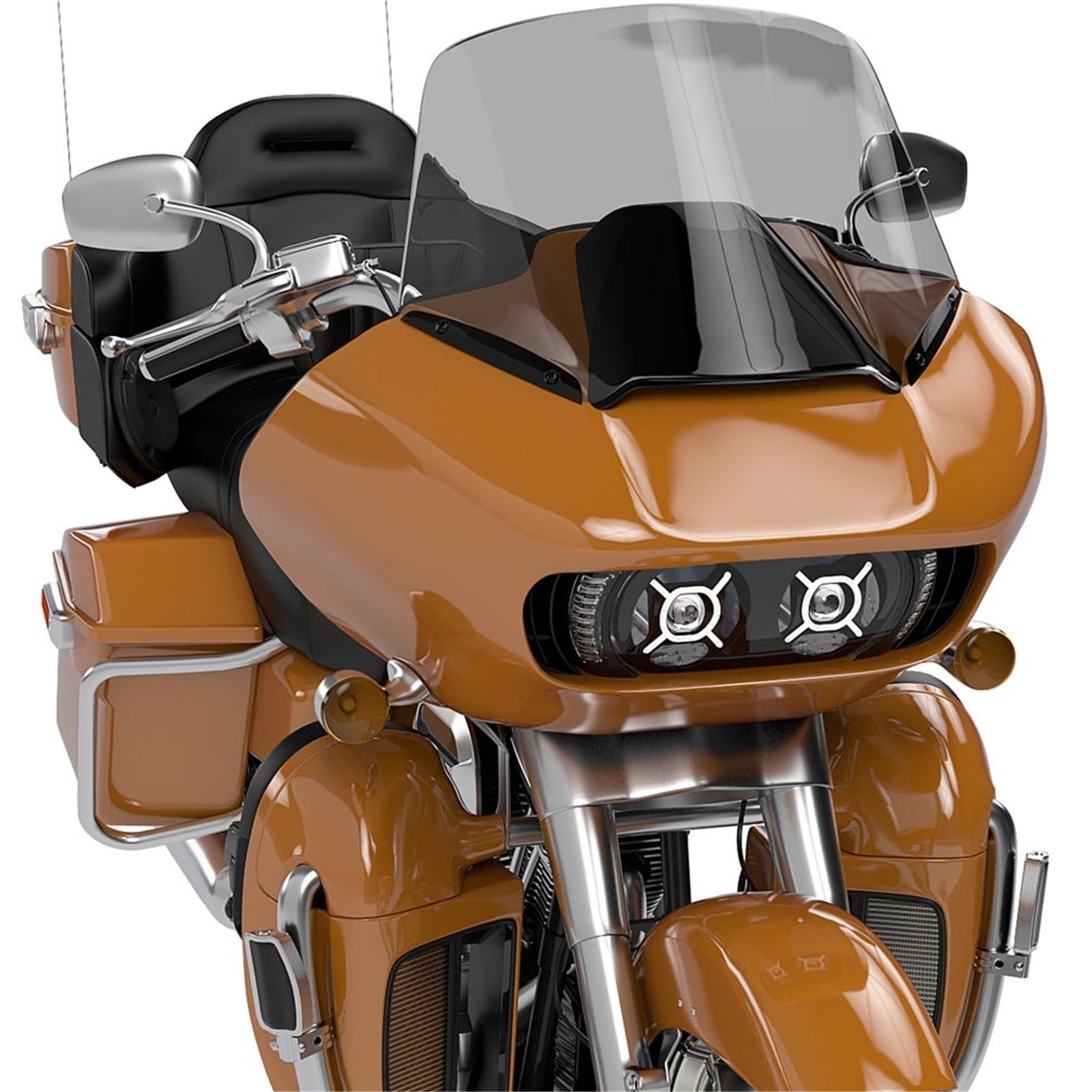 Faro Moto Per FLTRT Per FLTRX Per FLTRK LED Fendinebbia | Faro LED per faro Road Glide per Limited 3 per FLTRXS per FLTRU 2015-2023 luce moto W/DRL