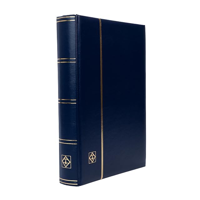 Foto 3 de 4 de Leuchtturm 314718 Álbum para sellos Comfort - DIN A4, 64 páginas, papel cristal, cubierta acolchada - azul
