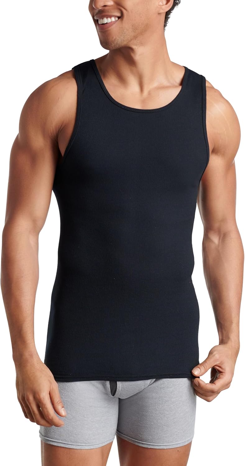 Fruit of the Loom Men's Sleeveless Tag Free Moisture Wicking Tank A-Shirt - Image 2