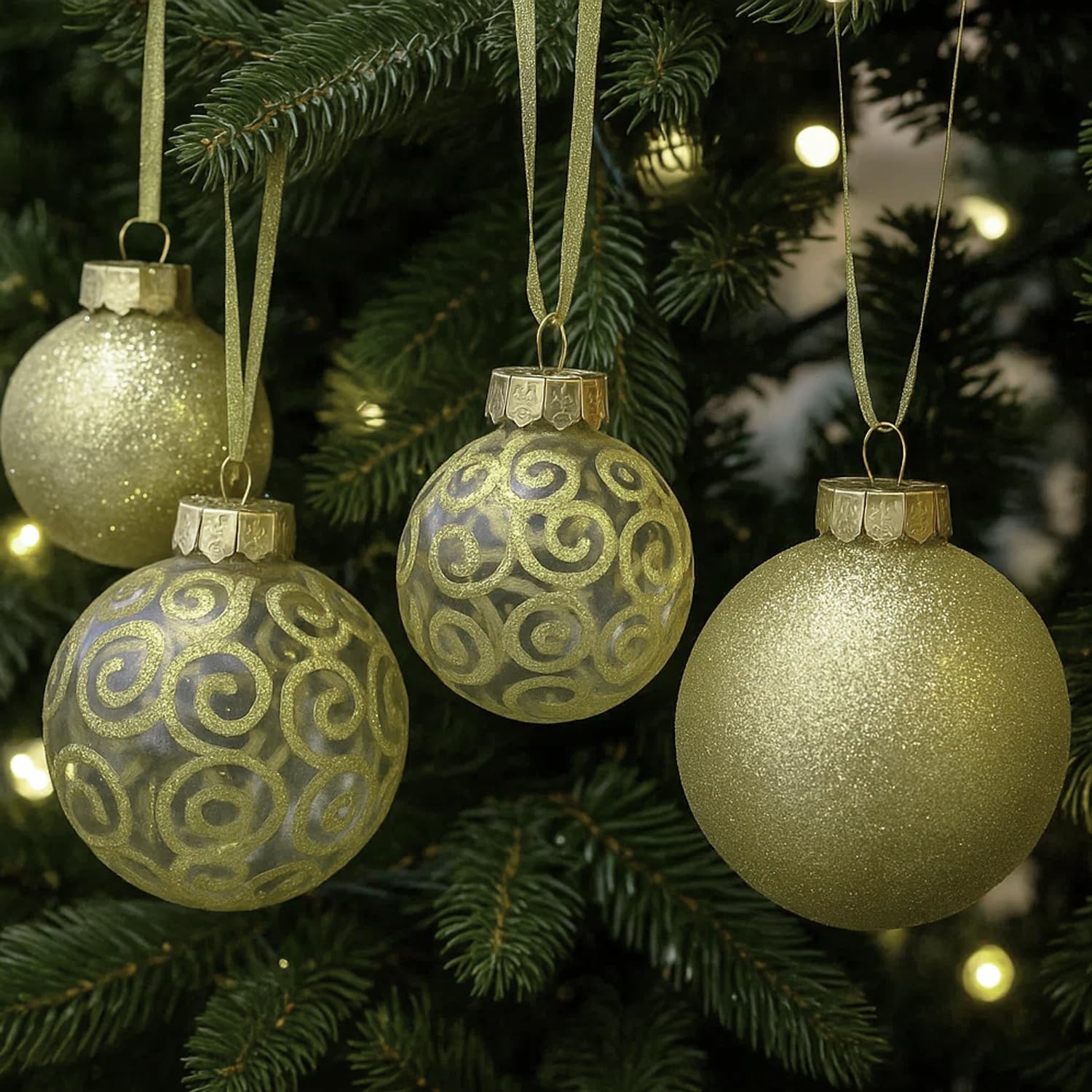 Mickey en Minnie Mouse Disney - Een set kerstballen, kerstboomversieringen, kunststof