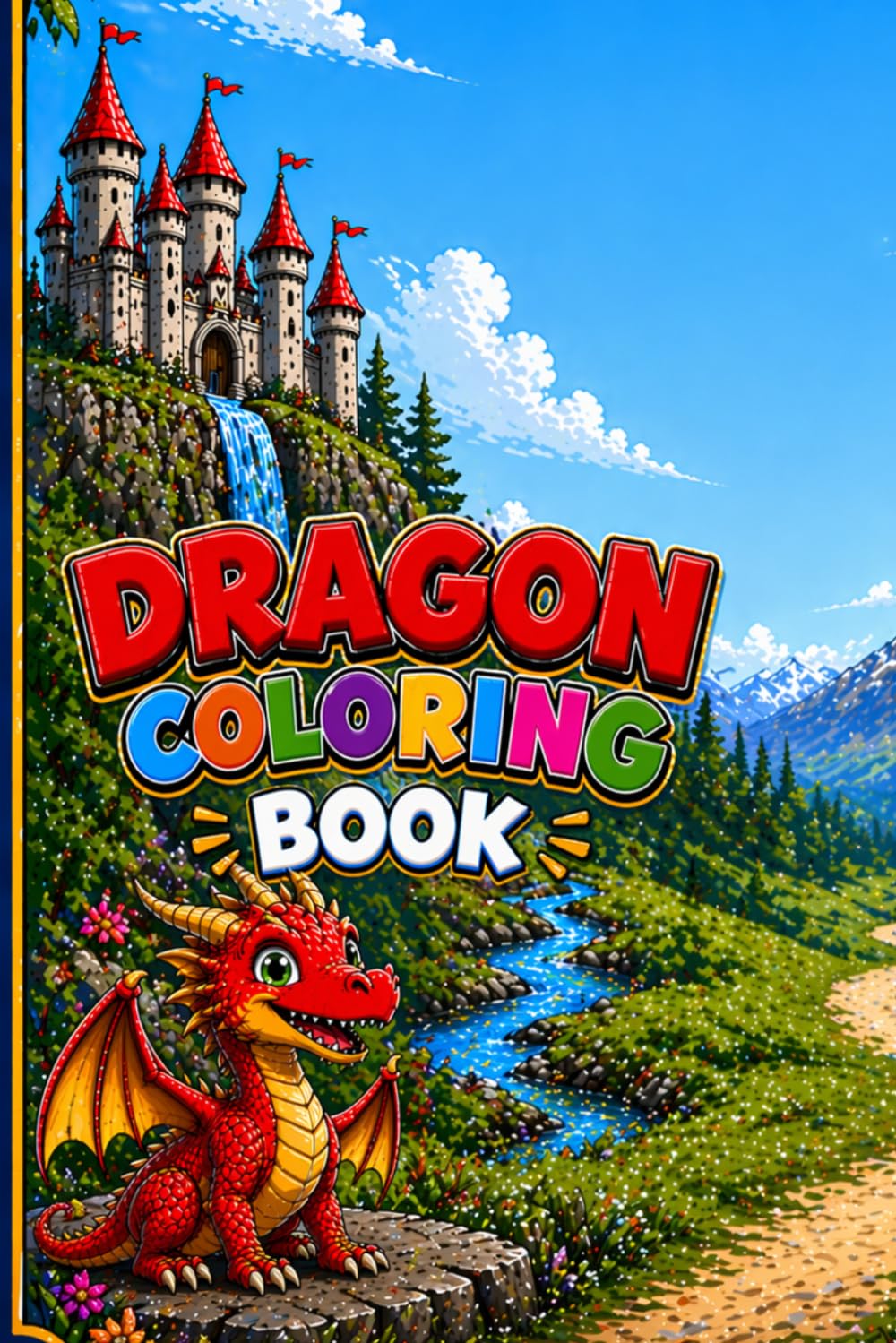 cute dragon coloring book