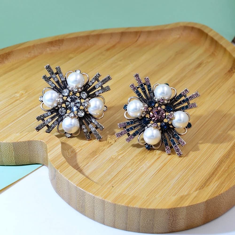 kristallbroschen für Damen, Vintage-perlennadel, winterschmuck
