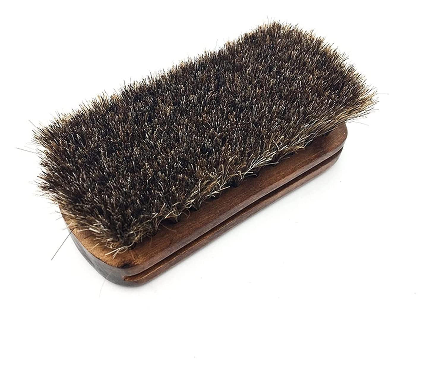 Brosse à Chaussures, Bottes, Poils de Cheval, Nettoyeur de Chaussures, Brosse à Poils de Cheval, Outil de Polissage, Soin des Bottes en Feutre, Brosse à Cheveux, Brosse à Cheveux