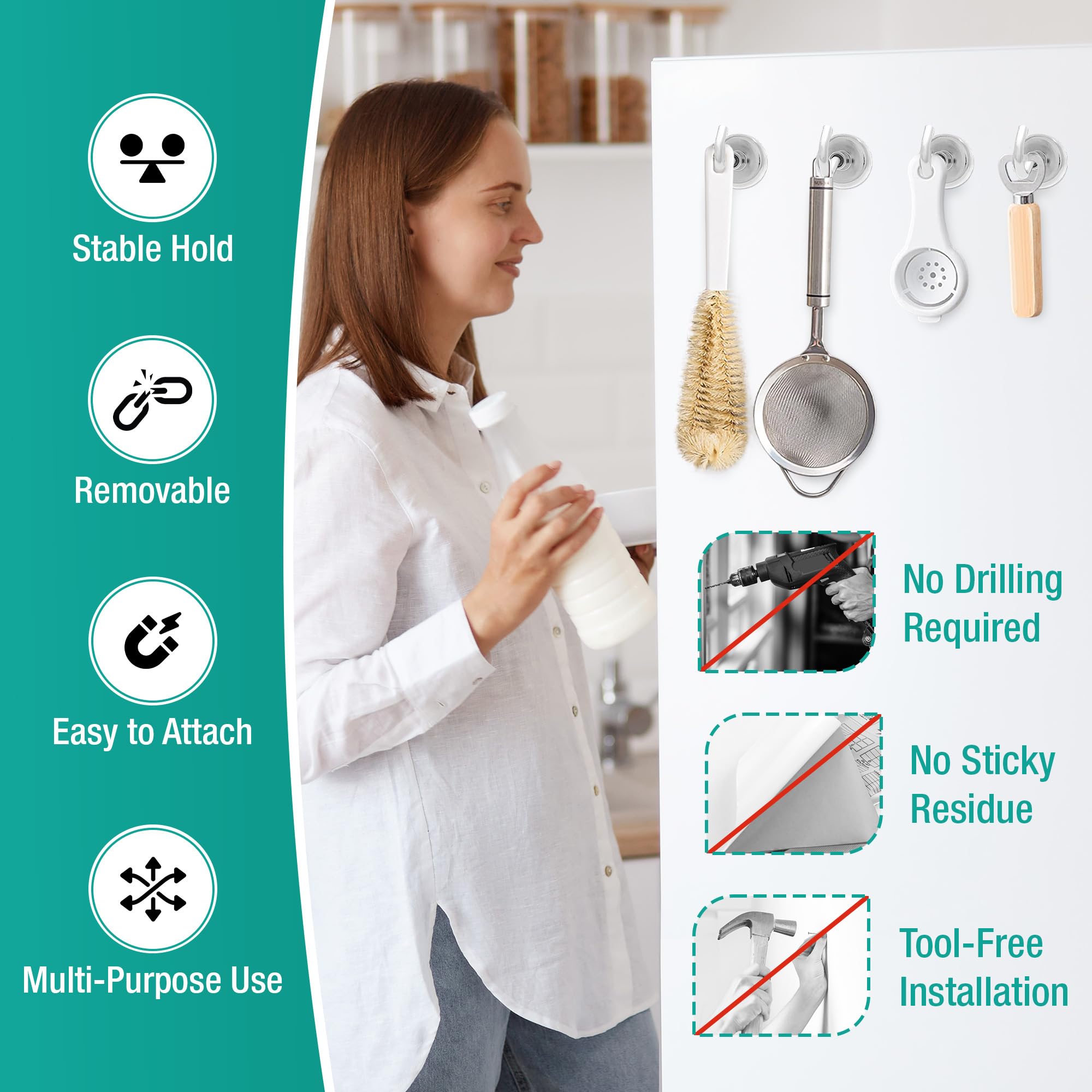 Cruise Cabin Magnetic Hooks - Strong & Secure -6