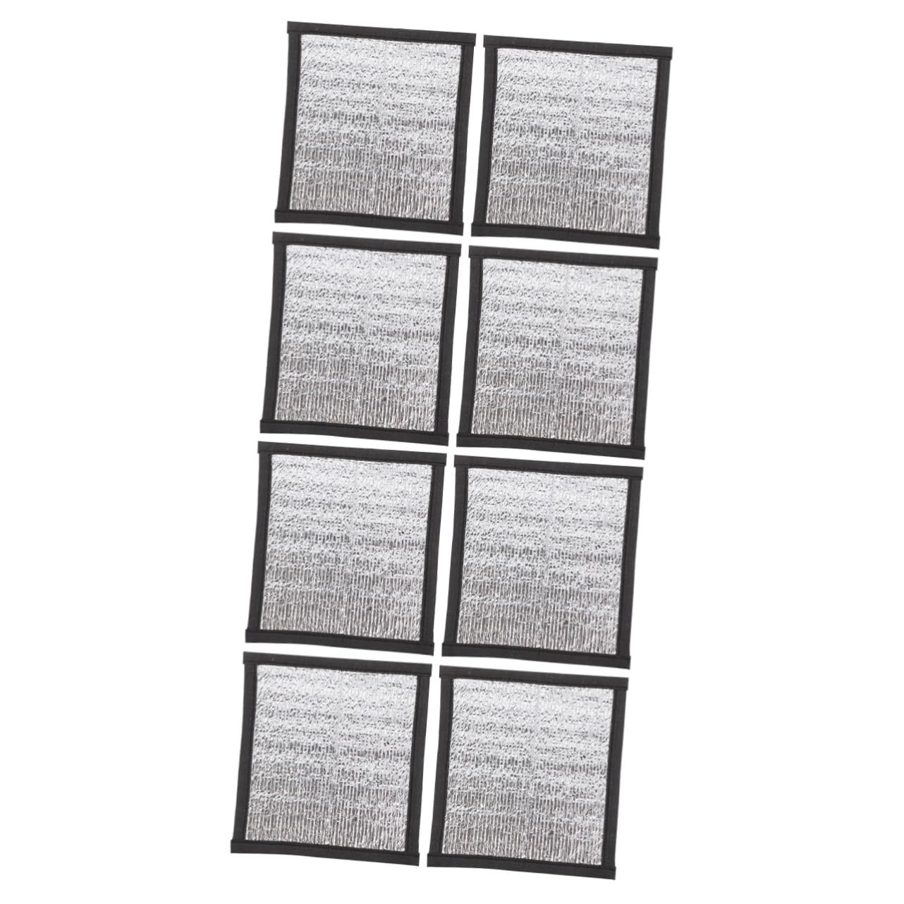 DOITOOL 2sets Large Lizard Tank Heating Pad Electric Reptile Heating Pad Reflective Film for Pet Warmth 4pcs*2