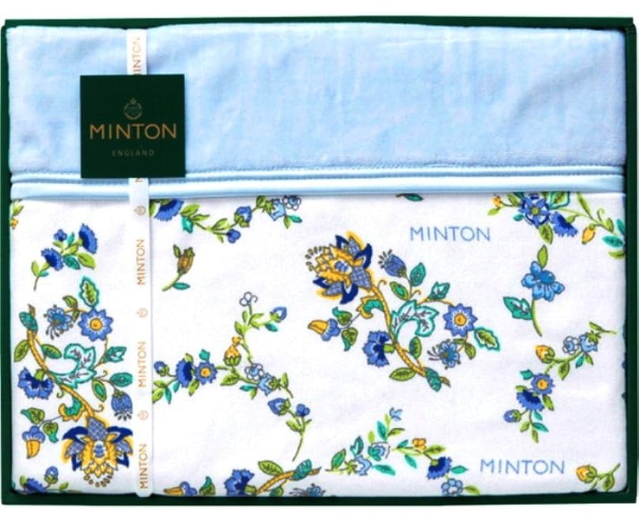 <新品未使用品>MINTON 花柄 タオルケット 140cm x 200cm 新品未使用品>MINTON 花柄 タオルケット 140cm x 200cm 新品未