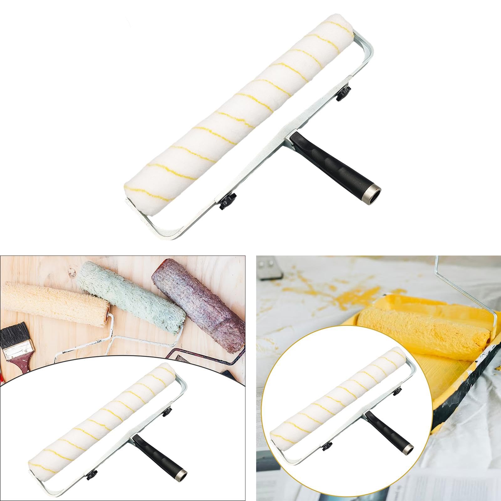 Rullo di vernice da 45 cm con accessorio per telaio a rullo Forniture per verniciatura liscia per la casa Telaio regolabile per la decorazione, Stile b