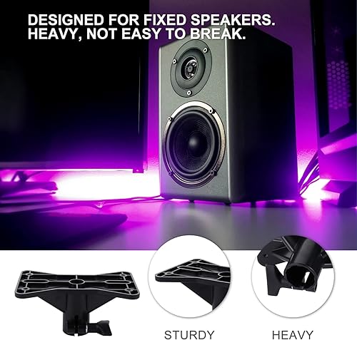 Miniatura 9 de EXCEART Soporte para proyector, 1 soporte de montaje de altavoz exterior, soporte de altavoz de trípode, estructura de trípode profesional con