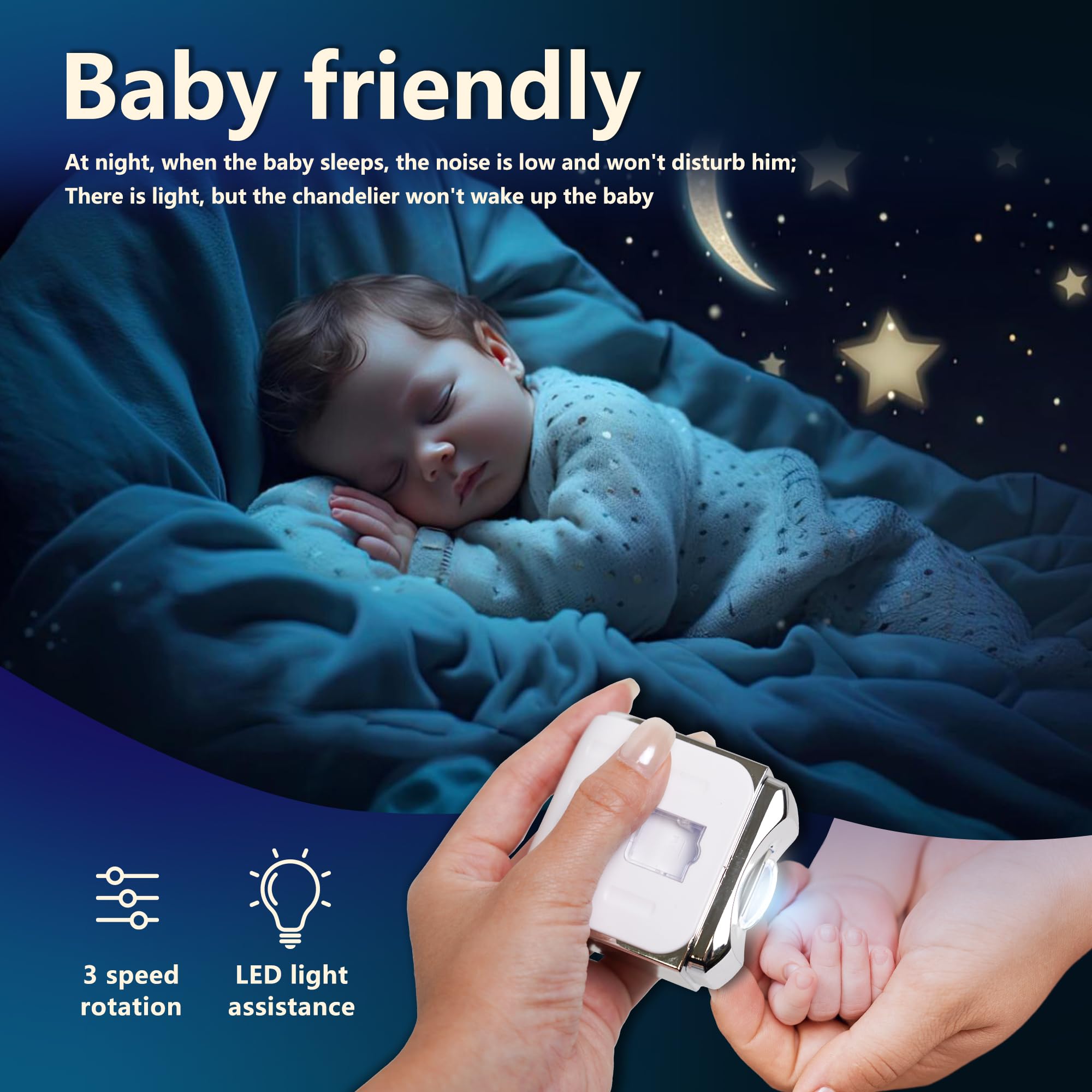 Best Friends Cortaúñas eléctrico con pantalla digital, 3 velocidades, cubierta magnética, hoja de aleación alemana, seguro y fácil de usar, cortaúñas automático para adultos, bebés y personas mayores