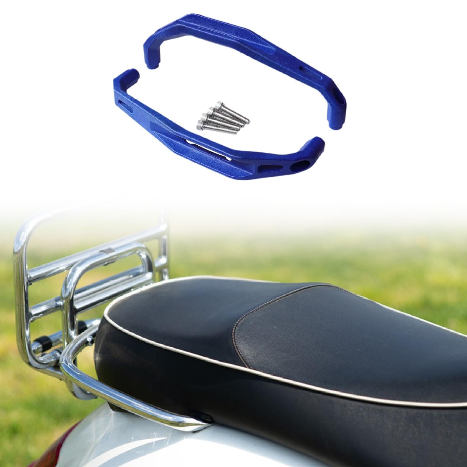 Manijas de agarre para Tenere 700 XT700Z XTZ 700, soporte trasero, Azul