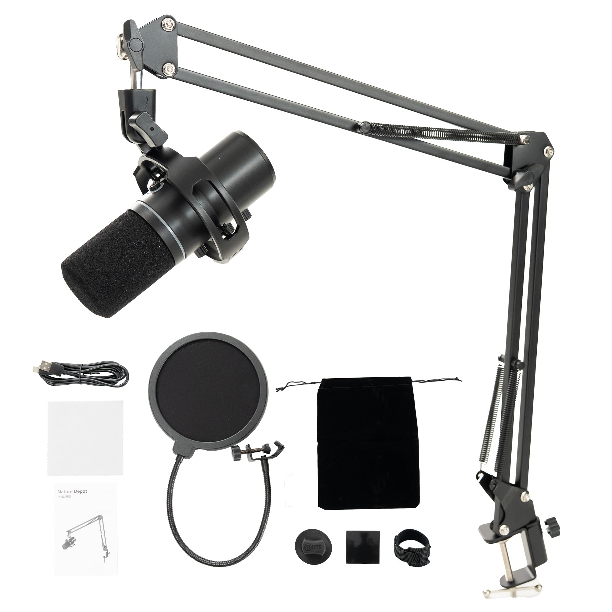 Amazon.co.jp: Nature Depot ゲーミングマイク ダイナミックマイク USB