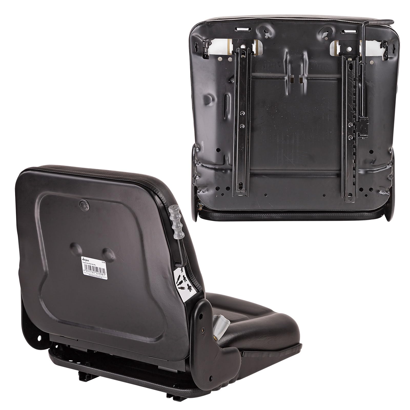 DEMA Universal Sitz mit Rückenlehne Staplersitz Traktorsitz Traktor Stapler CFS12