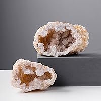 Vista 5 de Natural Agate Geode Slice Quartz Cluster Crystal Points Minerals Specimen High Crystal Cuarzo Cluster/Druzy Natural Reiki Rock Used for Clarity and