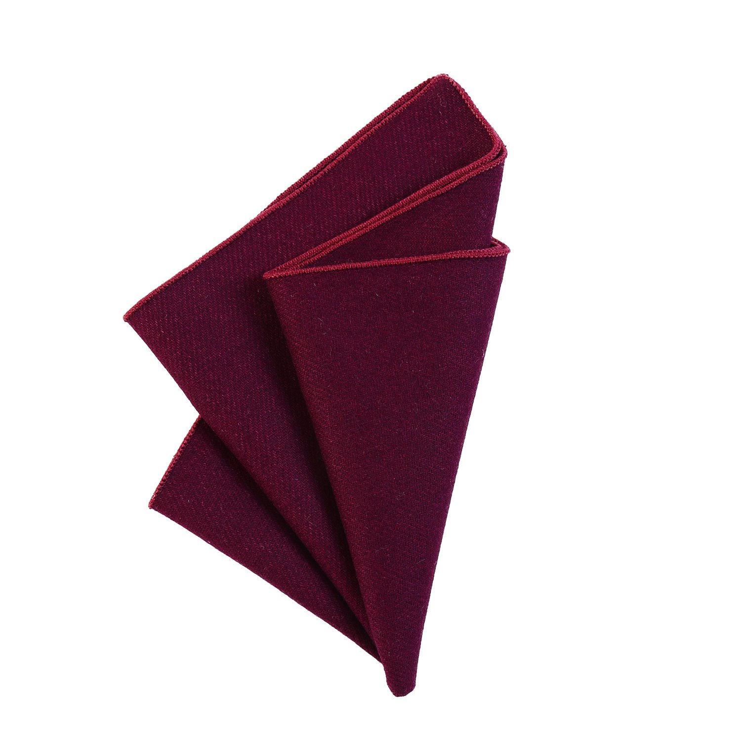 Dondon Men's Purple ' Pocket Handkerchief 23 X 23 Cm Self-Folding Cotton Tweed Style Monochrome
