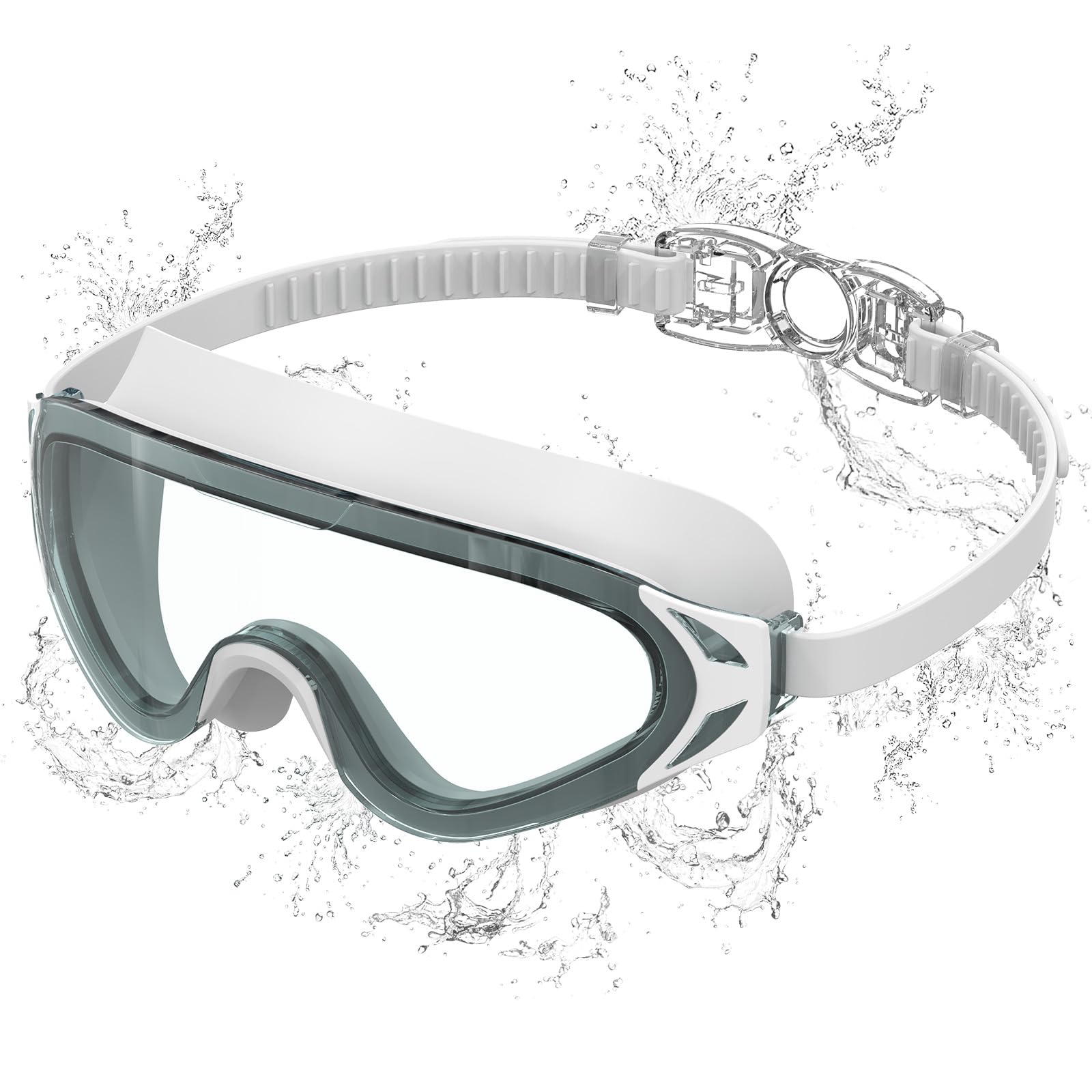 Seaflar Swimming Goggles Unisex Anti-Fog, UV Protection & Large Frame HD Lens | goggles swimming adult Professional Design for Swimming, Diving & Outdoor Water Sports-C-WHBL