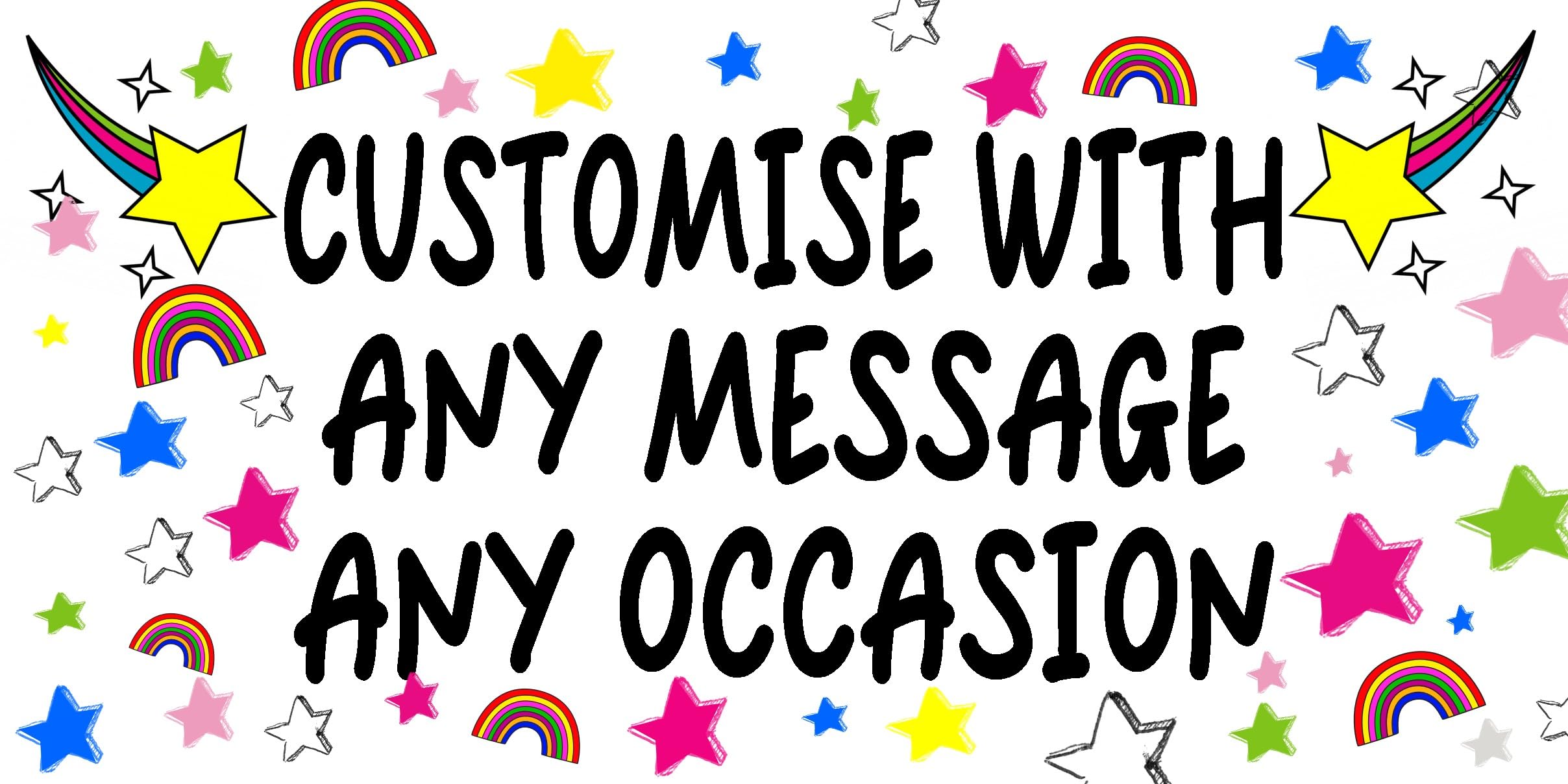 Large Personalised Banner Custom Poster with Any Name and Message For Sorry You're Leaving, Good Luck, Congratulations, New Job, Class of 2026, Happy Retirement