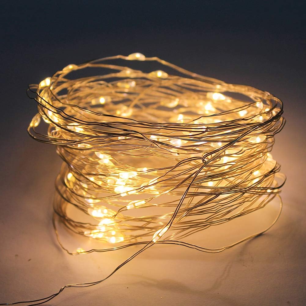 Waroom Home LED String Lights, Fairy Lights, 33Ft 100LED