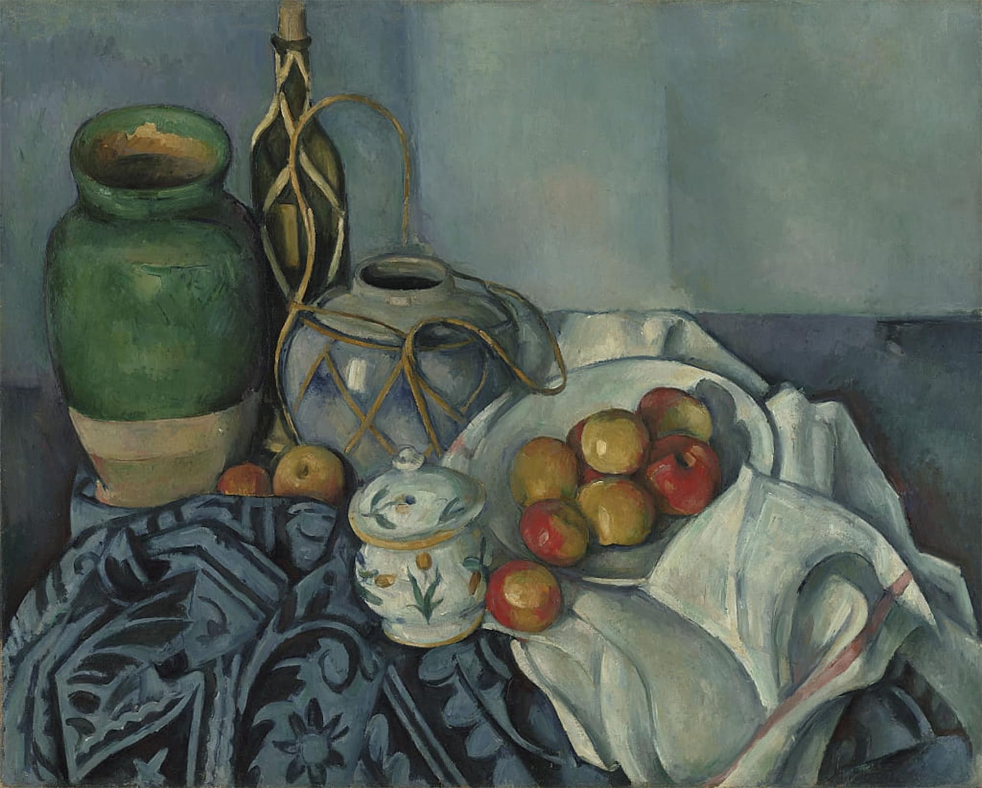 HRJUBWREE Classic Canvas Picture Art Canvas Print Modern Oil Painting Still Life with Apples by Paul Cézanne Artwork on Wall for Home Decor 60x90cm