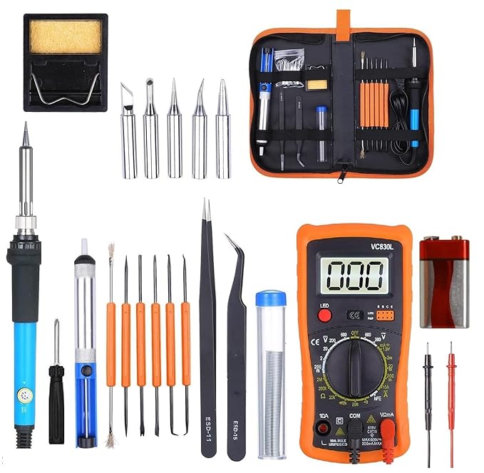 Corslet 20 in 1 Soldering Iron Kit with Multimeter Soldering Iron 60w