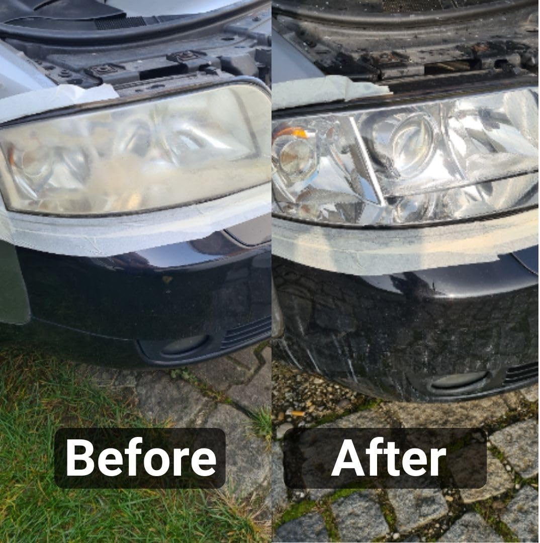 ATG® Headlight restoration Kit - Universal Car headlight cleaner and restorer Kit - Headlight restorer kit for plastic car headlights - Quick & easy headlight restoration - Headlight repair Kit