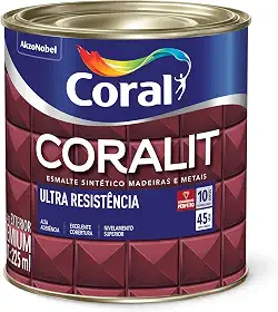 CORALIT ULTRA RESISTENCIA ALTO BRILHO PRETO 225ML - CORAL