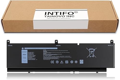 Miniatura 2 de 68Wh C903V Laptop Battery Compatible with Dell Precision 7550 7750 7560 7760 Series Notebook PKWVM CR72X 17C06 447VR 11.4V 68Wh 6-Cell