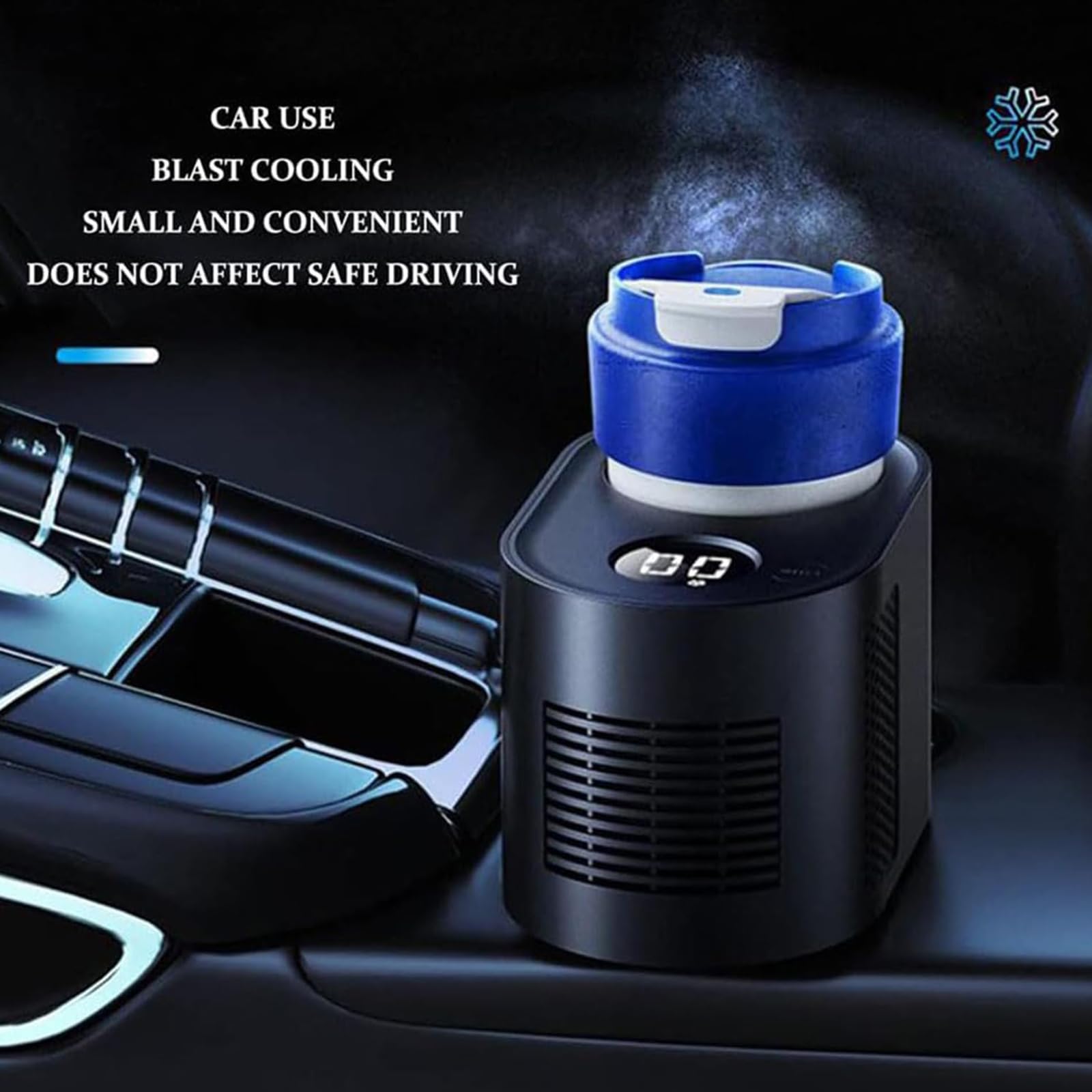 Schnellheizender Kühlbecher, Intelligenter Auto-heiz- Und Kühlbecher Mit Led-anzeige, 0 °c Kühlung & 60 °c Heizung, 40–60 °c Konstante Temperatur, Für Auto, Büro, Zuhause, Bier, Saft