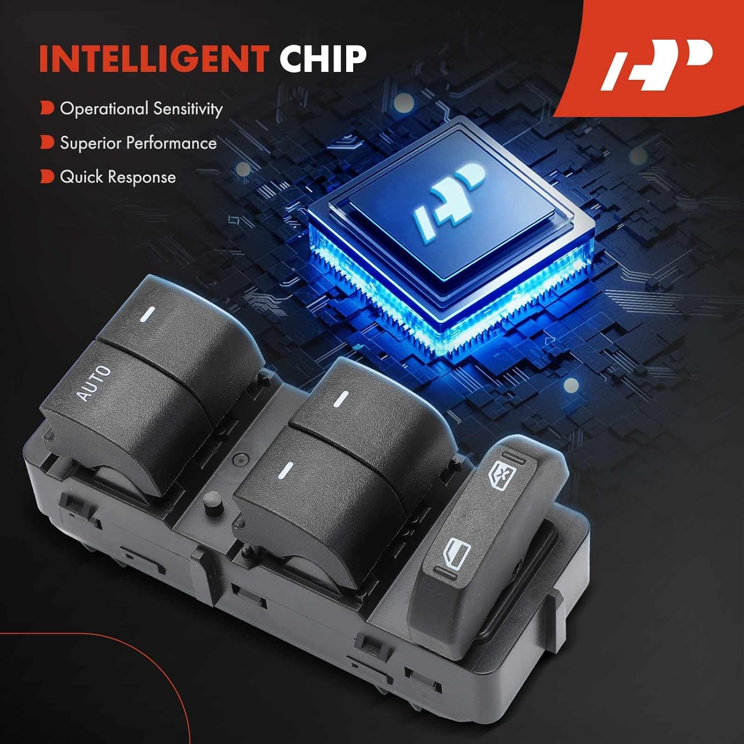 A-Premium Master Power Window Switch Compatible with Ford Explorer 08-10, Explorer Sport Trac, Edge 08-10, Expedition 08-14 & Lincoln MKX & Mercury Mountaineer, Front Left Side