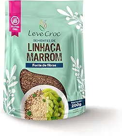 Semente de Linhaça Marrom 200G - Leve Croc - Sem Glúten