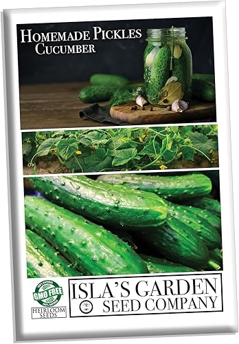 Miniatura 2 de Semillas de pepino "encurtidos caseros" para plantar, más de 50 semillas de reliquia por paquete, semillas de jardín de Isla (semillas de jardín de